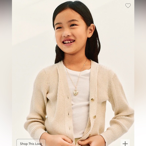 NWT Crewcuts Girls Shrunken T- Shirt in Vintage Jersey. White Size XL (12-14) - Picture 3 of 5